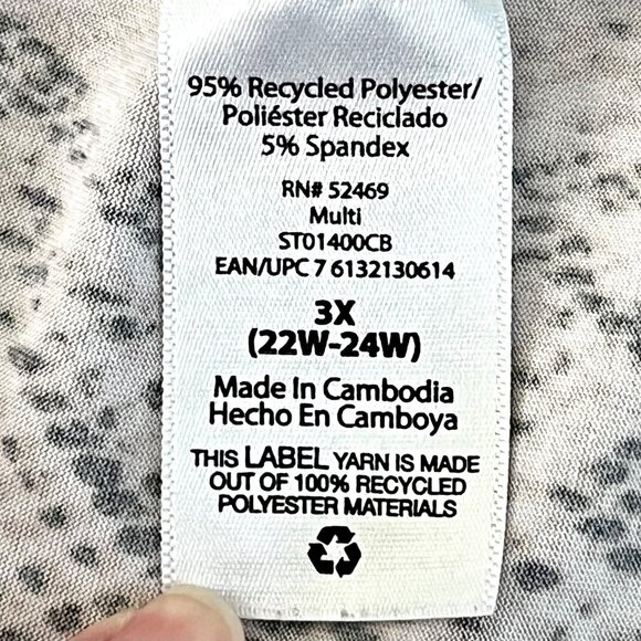 Snake Print Kimono-Style Robe 3X Secret Treasures Black Waist Tie GUC - Picture 6 of 14